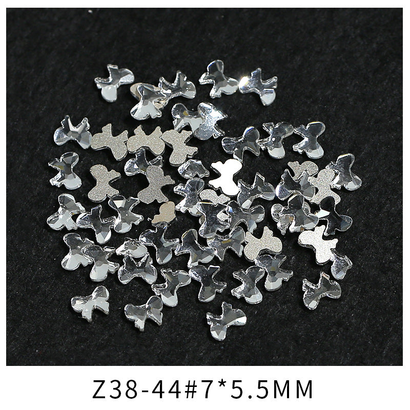 Princess Series Mixed Shapes Flatback Teardrop Crushed Rhinestones Diamond Nail Art Decorations Accessories