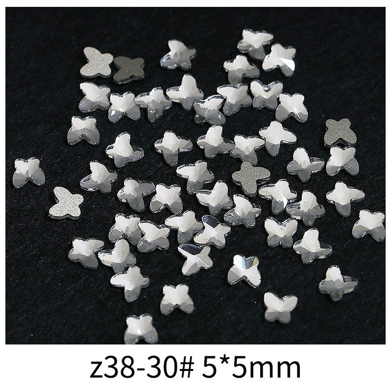 Princess Series Mixed Shapes Flatback Teardrop Crushed Rhinestones Diamond Nail Art Decorations Accessories