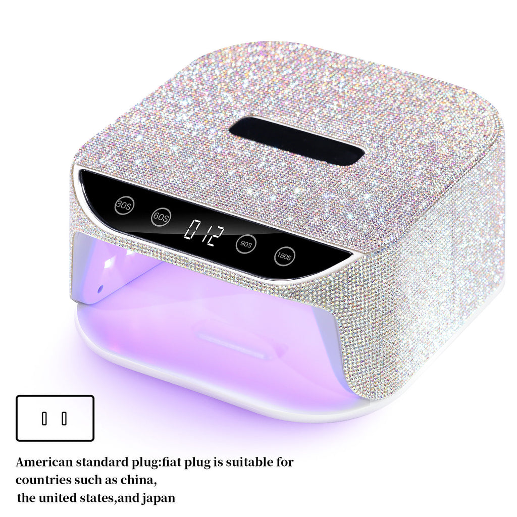 New Style Diamond-Inlaid UV LED Nail Lamp, High-Power Quick-Dry Gel Polish Machine for Professional Nail Salons