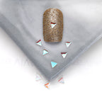 Factory Direct Wen Jingling Style Aurora Glass Stones Flatback Shaped Aurora Transparent Rhinestones Nail Art Accessories
