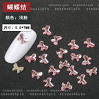 New Hot-Selling Light Pink Gold Base Flatback Shaped Marquise Teardrop Glass Rhinestones DIY Nail Art Accessories Wholesale