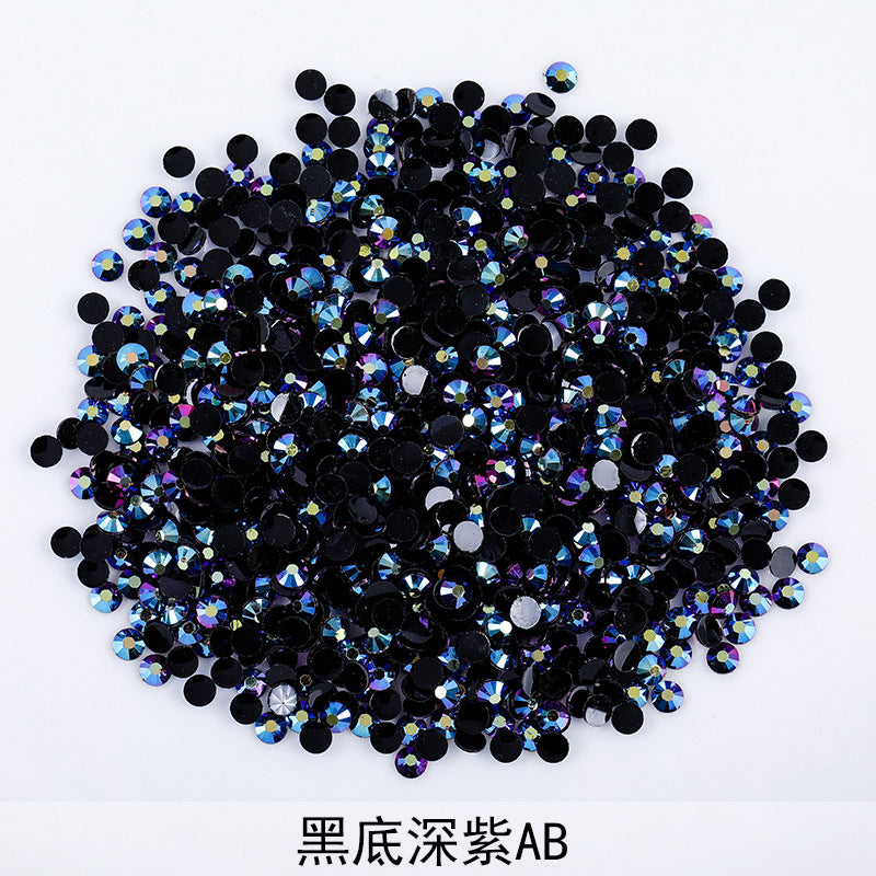 Resin Rhinestones Flatback Round Aurora Jelly AB Rhinestones | Nail Art, Violent Bear DIY, Toy & Phone Case Ornament Accessories