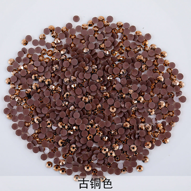 Resin Rhinestones Flatback Round Aurora Jelly AB Rhinestones | Nail Art, Violent Bear DIY, Toy & Phone Case Ornament Accessories