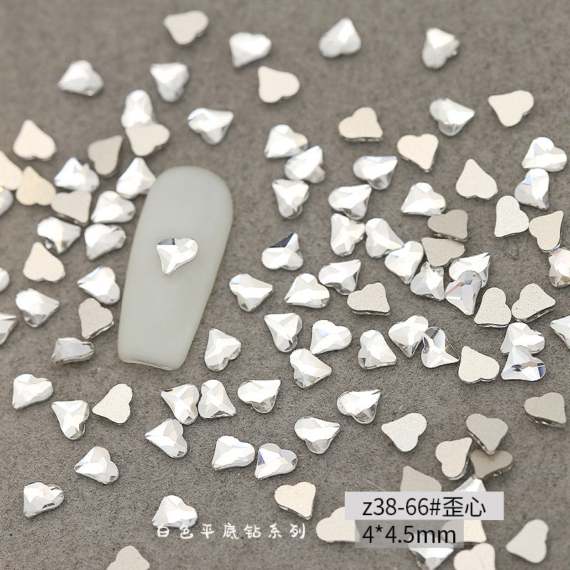 Princess Series Mixed Shapes Flatback Teardrop Crushed Rhinestones Diamond Nail Art Decorations Accessories