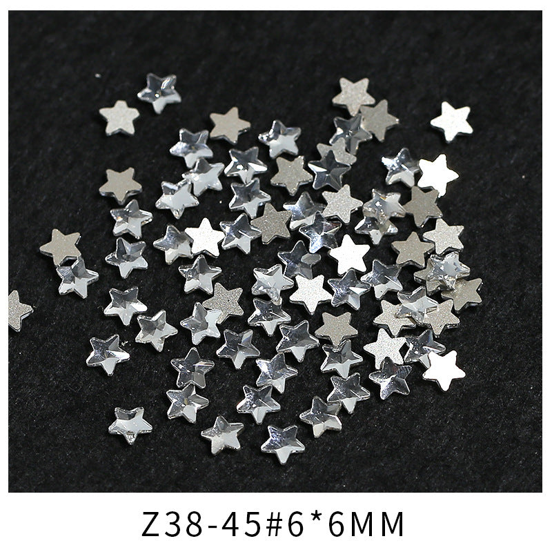 Princess Series Mixed Shapes Flatback Teardrop Crushed Rhinestones Diamond Nail Art Decorations Accessories