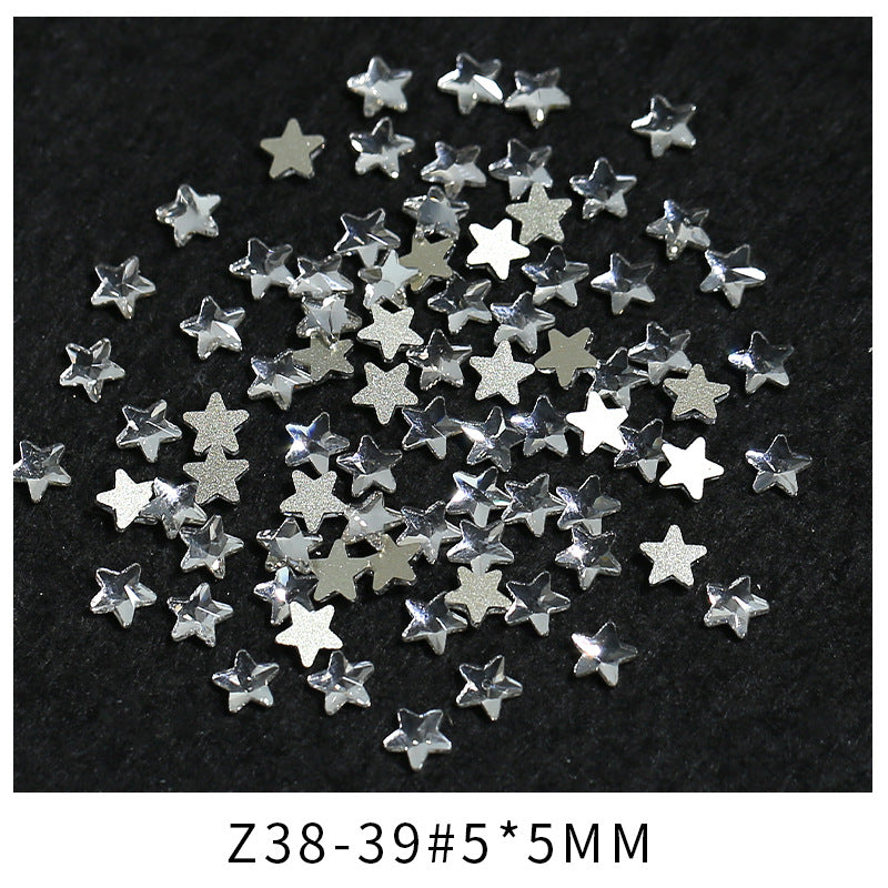 Princess Series Mixed Shapes Flatback Teardrop Crushed Rhinestones Diamond Nail Art Decorations Accessories