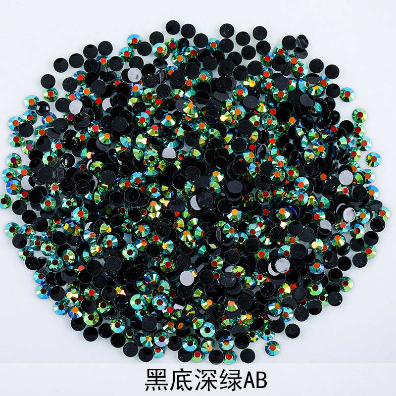 Resin Rhinestones Flatback Round Aurora Jelly AB Rhinestones | Nail Art, Violent Bear DIY, Toy & Phone Case Ornament Accessories