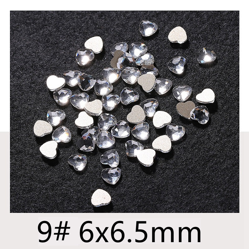 Princess Series Mixed Shapes Flatback Teardrop Crushed Rhinestones Diamond Nail Art Decorations Accessories