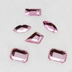 New hot-selling nail art rhinestones, light pink gold base, flat bottom, irregular shape, marquise, teardrop glass rhinestones, DIY nail art accessories wholesale.