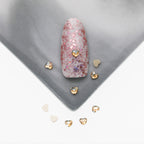 Cross-Border Supply Gold Champagne Flatback Shaped Nail Art Rhinestones Super Sparkle Gel Polish Adhesive Stones Non-Fading Base Color