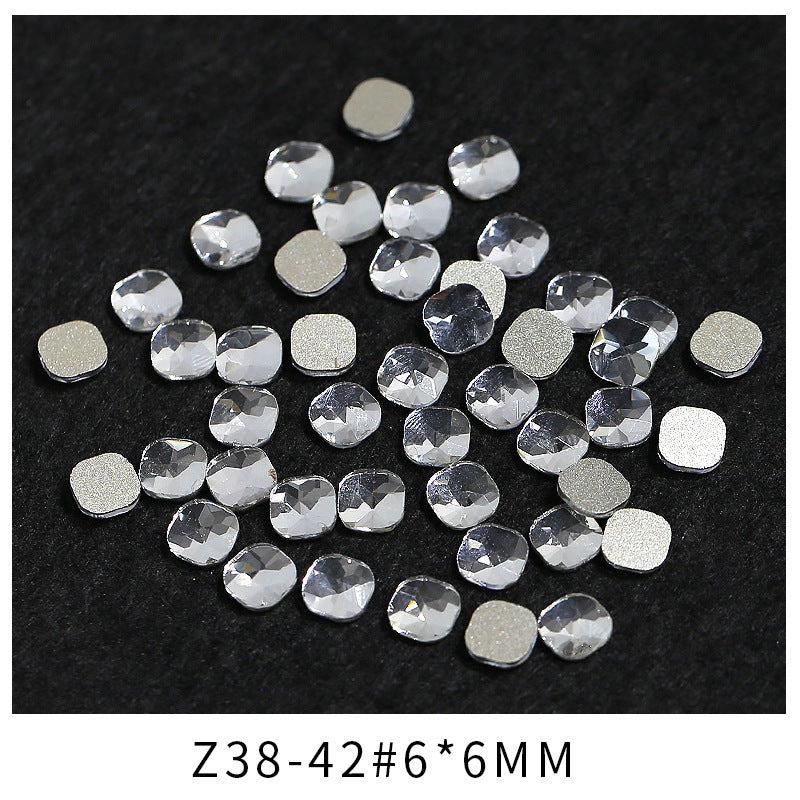 Princess Series Mixed Shapes Flatback Teardrop Crushed Rhinestones Diamond Nail Art Decorations Accessories