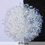 Resin Rhinestones Flatback Round Aurora Jelly AB Rhinestones | Nail Art, Violent Bear DIY, Toy & Phone Case Ornament Accessories