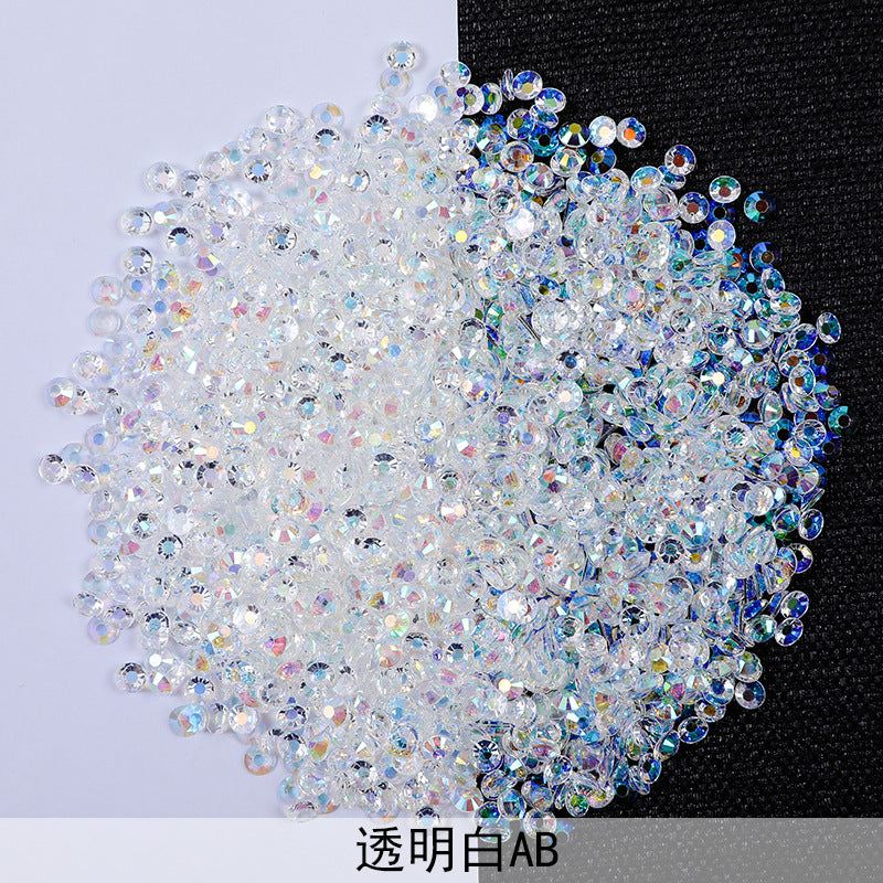 Resin Rhinestones Flatback Round Aurora Jelly AB Rhinestones | Nail Art, Violent Bear DIY, Toy & Phone Case Ornament Accessories