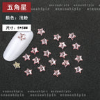 New Hot-Selling Light Pink Gold Base Flatback Shaped Marquise Teardrop Glass Rhinestones DIY Nail Art Accessories Wholesale