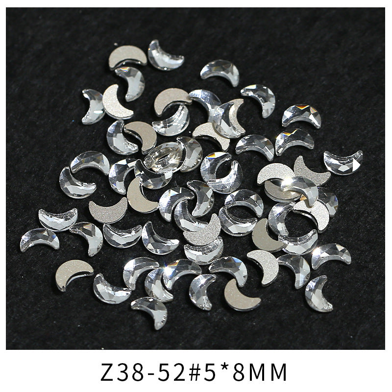 Princess Series Mixed Shapes Flatback Teardrop Crushed Rhinestones Diamond Nail Art Decorations Accessories