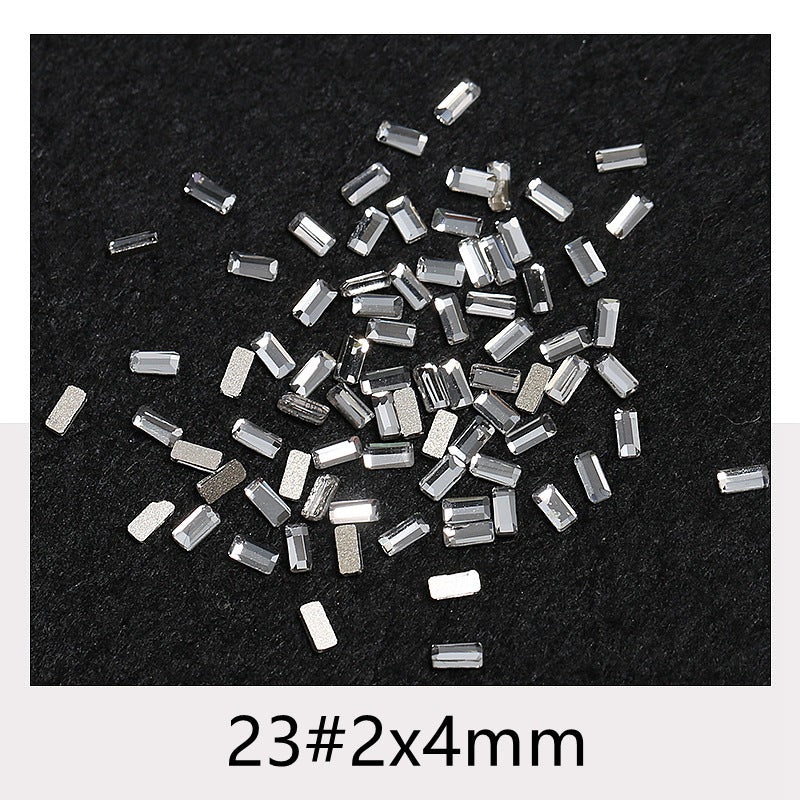 Princess Series Mixed Shapes Flatback Teardrop Crushed Rhinestones Diamond Nail Art Decorations Accessories