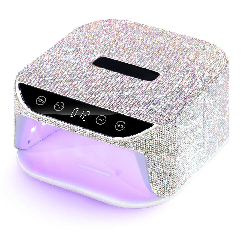New Style Diamond-Inlaid UV LED Nail Lamp, High-Power Quick-Dry Gel Polish Machine for Professional Nail Salons