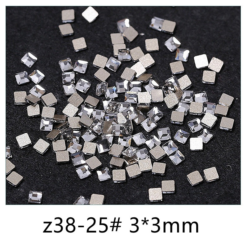 Princess Series Mixed Shapes Flatback Teardrop Crushed Rhinestones Diamond Nail Art Decorations Accessories