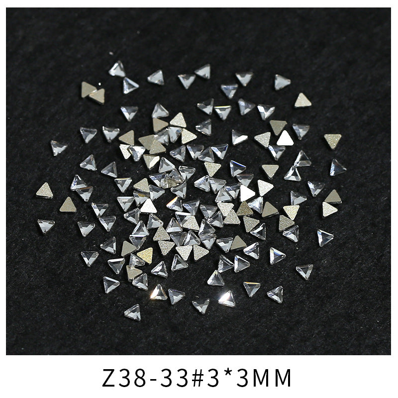 Princess Series Mixed Shapes Flatback Teardrop Crushed Rhinestones Diamond Nail Art Decorations Accessories