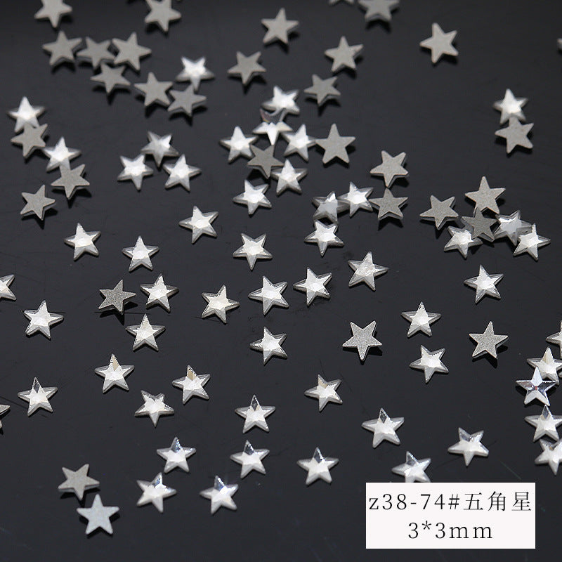 Princess Series Mixed Shapes Flatback Teardrop Crushed Rhinestones Diamond Nail Art Decorations Accessories