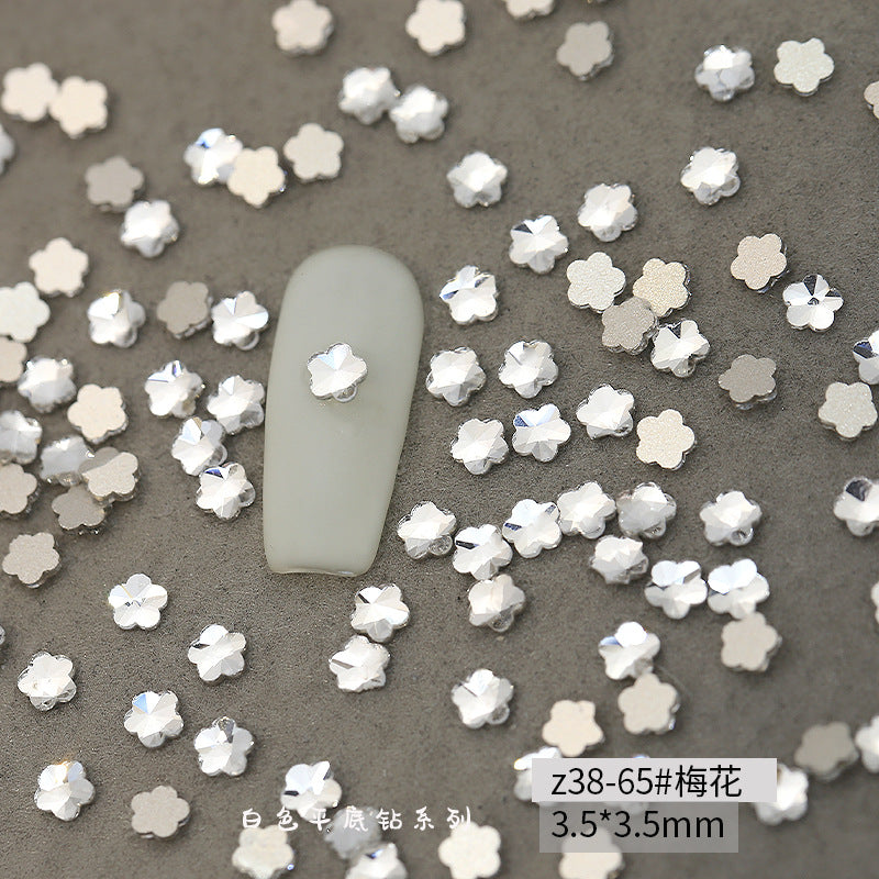 Princess Series Mixed Shapes Flatback Teardrop Crushed Rhinestones Diamond Nail Art Decorations Accessories