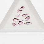 New hot-selling nail art rhinestones, light pink gold base, flat bottom, irregular shape, marquise, teardrop glass rhinestones, DIY nail art accessories wholesale.