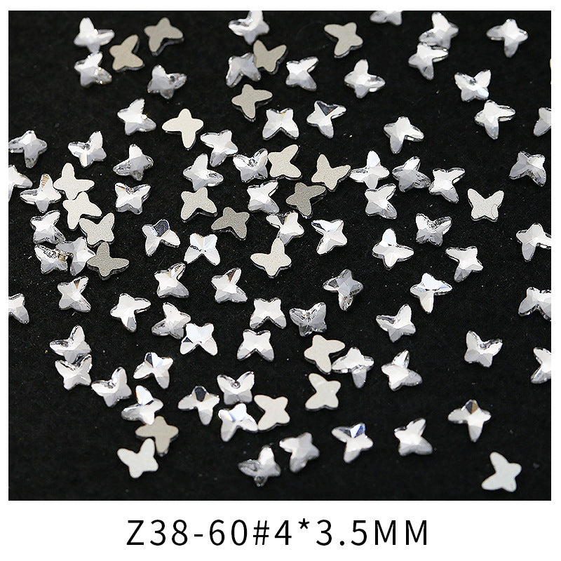Princess Series Mixed Shapes Flatback Teardrop Crushed Rhinestones Diamond Nail Art Decorations Accessories