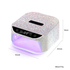 New Style Diamond-Inlaid UV LED Nail Lamp, High-Power Quick-Dry Gel Polish Machine for Professional Nail Salons