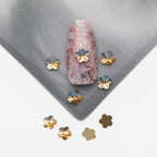 Cross-Border Supply Gold Champagne Flatback Shaped Nail Art Rhinestones Super Sparkle Gel Polish Adhesive Stones Non-Fading Base Color