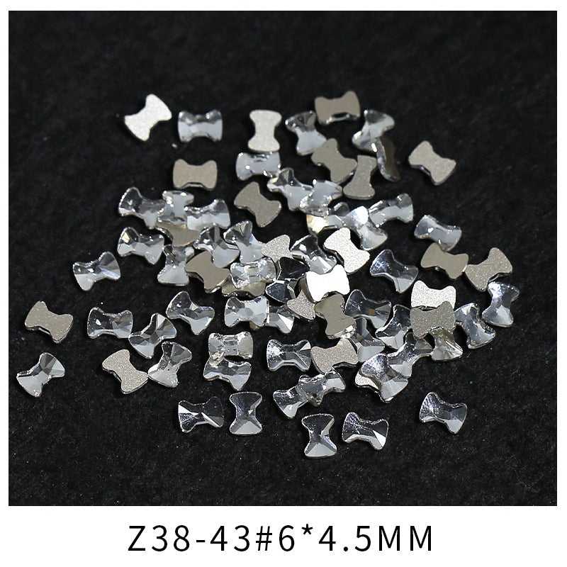 Princess Series Mixed Shapes Flatback Teardrop Crushed Rhinestones Diamond Nail Art Decorations Accessories