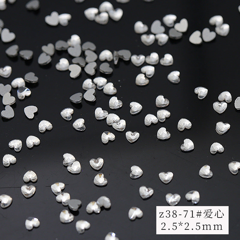 Princess Series Mixed Shapes Flatback Teardrop Crushed Rhinestones Diamond Nail Art Decorations Accessories