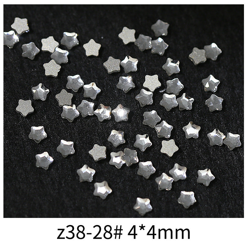 Princess Series Mixed Shapes Flatback Teardrop Crushed Rhinestones Diamond Nail Art Decorations Accessories