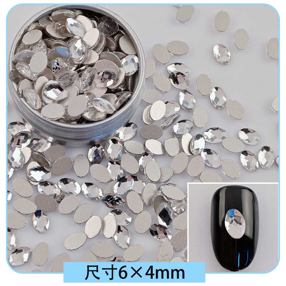 Mini Small Mixed Flatback Multi-Style Shaped Rhinestones Super Sparkle White Glass Nail Art Decorations