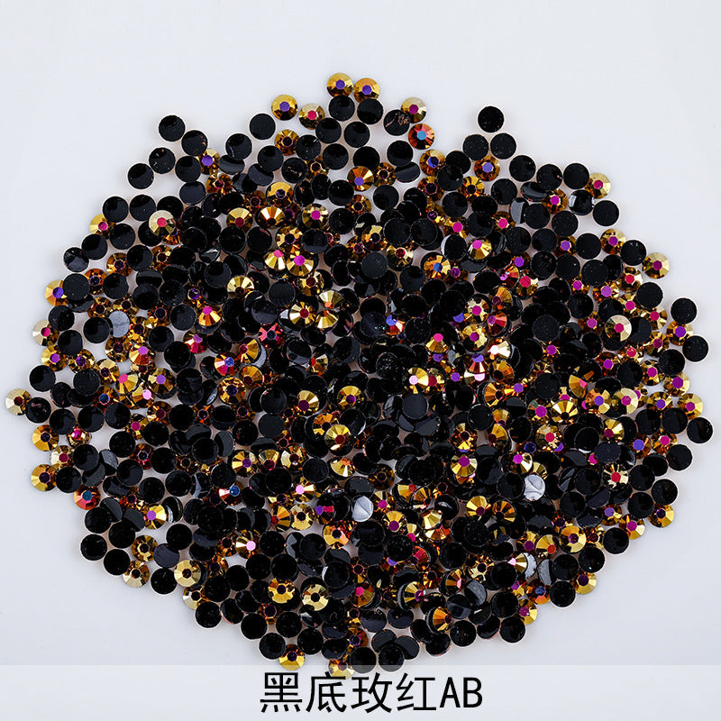 Resin Rhinestones Flatback Round Aurora Jelly AB Rhinestones | Nail Art, Violent Bear DIY, Toy & Phone Case Ornament Accessories