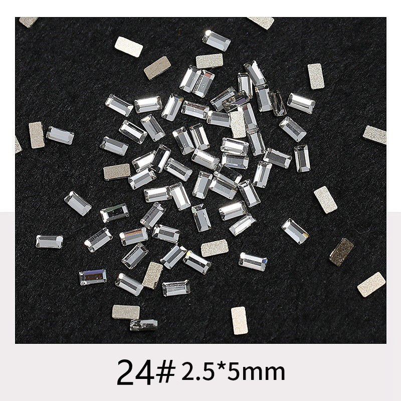 Princess Series Mixed Shapes Flatback Teardrop Crushed Rhinestones Diamond Nail Art Decorations Accessories