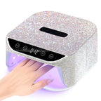 New Style Diamond-Inlaid UV LED Nail Lamp, High-Power Quick-Dry Gel Polish Machine for Professional Nail Salons