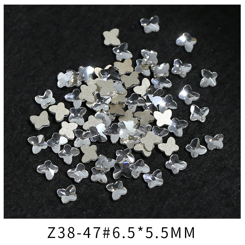 Princess Series Mixed Shapes Flatback Teardrop Crushed Rhinestones Diamond Nail Art Decorations Accessories