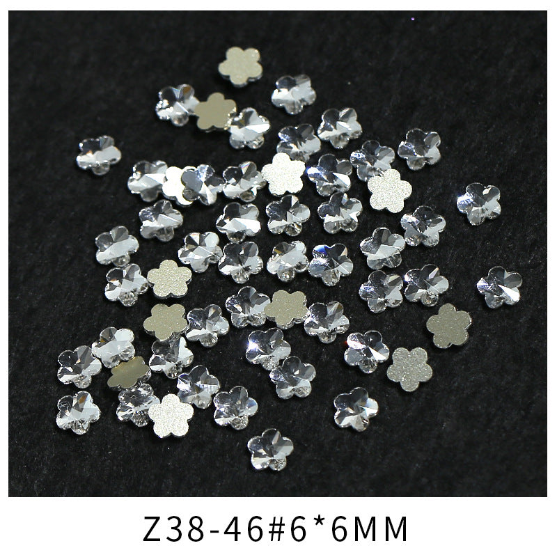Princess Series Mixed Shapes Flatback Teardrop Crushed Rhinestones Diamond Nail Art Decorations Accessories