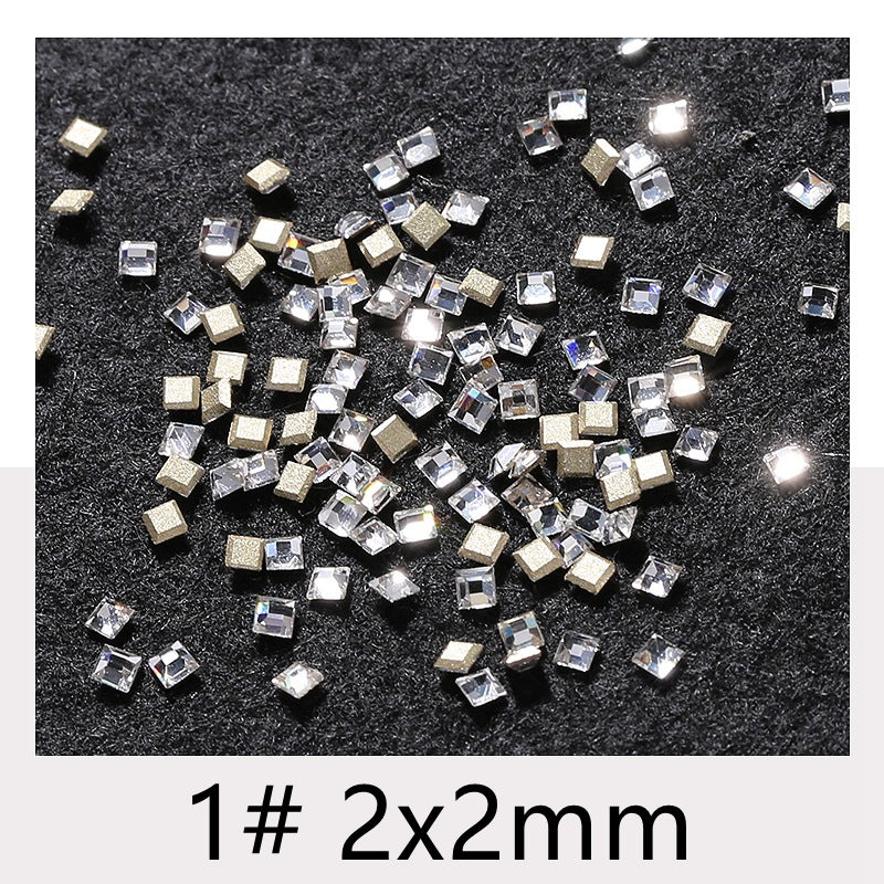Princess Series Mixed Shapes Flatback Teardrop Crushed Rhinestones Diamond Nail Art Decorations Accessories
