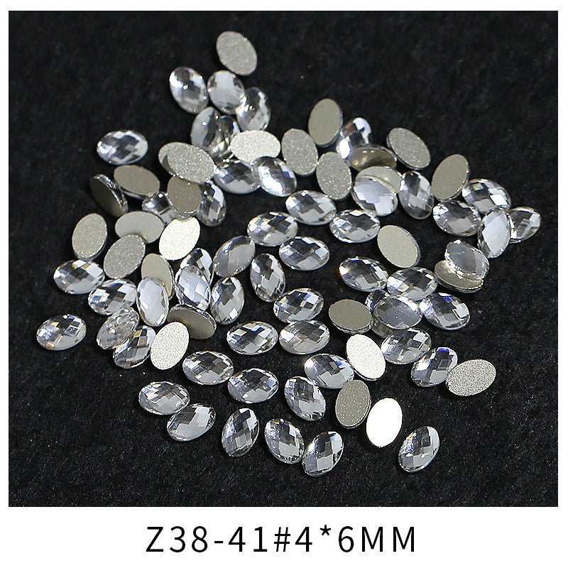 Princess Series Mixed Shapes Flatback Teardrop Crushed Rhinestones Diamond Nail Art Decorations Accessories