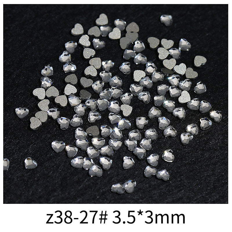 Princess Series Mixed Shapes Flatback Teardrop Crushed Rhinestones Diamond Nail Art Decorations Accessories
