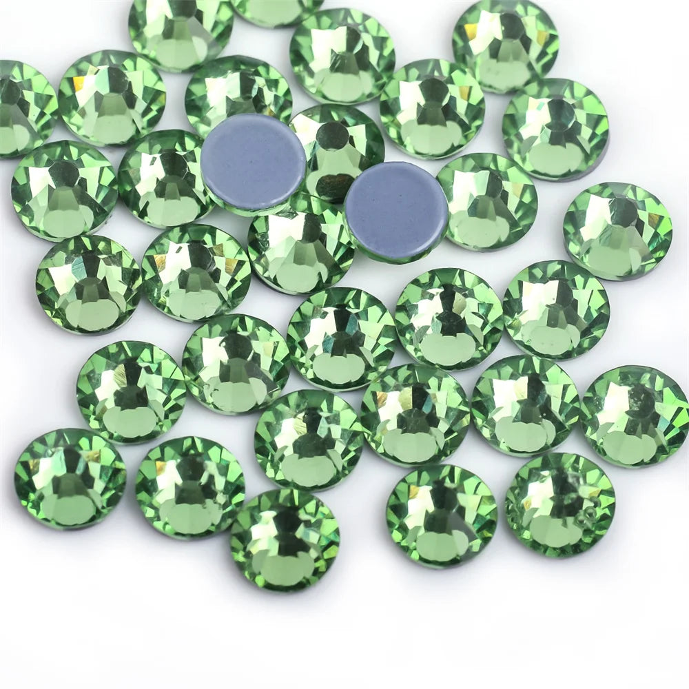 SS6-SS30 40Colors Crystal AB Better DMC Hot Fix Rhinestones,Glass Strass Hotfix Iron On Rhinestones Sewing & Fabric Decorations