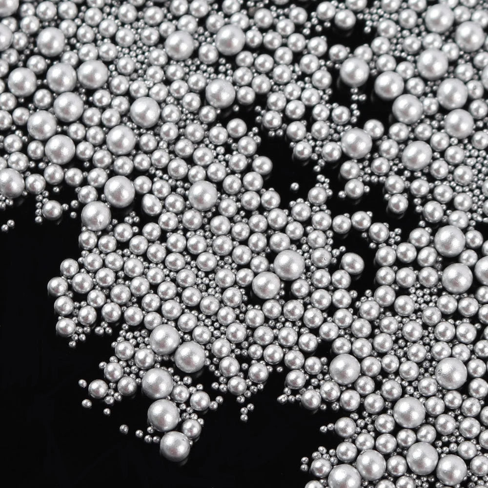 10g/bag Mini Bubble Ball Beads 0.6-3mm Mixed Tiny Beads For Glass Globe Silicone Mold Filler Charms DIY Nail Art Decor