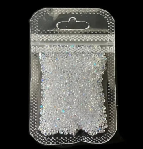 DIY Nail Art Accessories Pack Bow Tie Rhinestones Round Diamonds for Nail Decoration