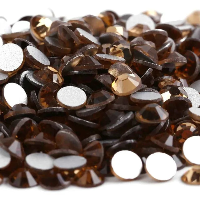 SS3~SS30 AAAAA Top Quality Crystal Non Hotfix Nail art Rhinestone Super Bright Glass Strass 3D Nail Art Decoration