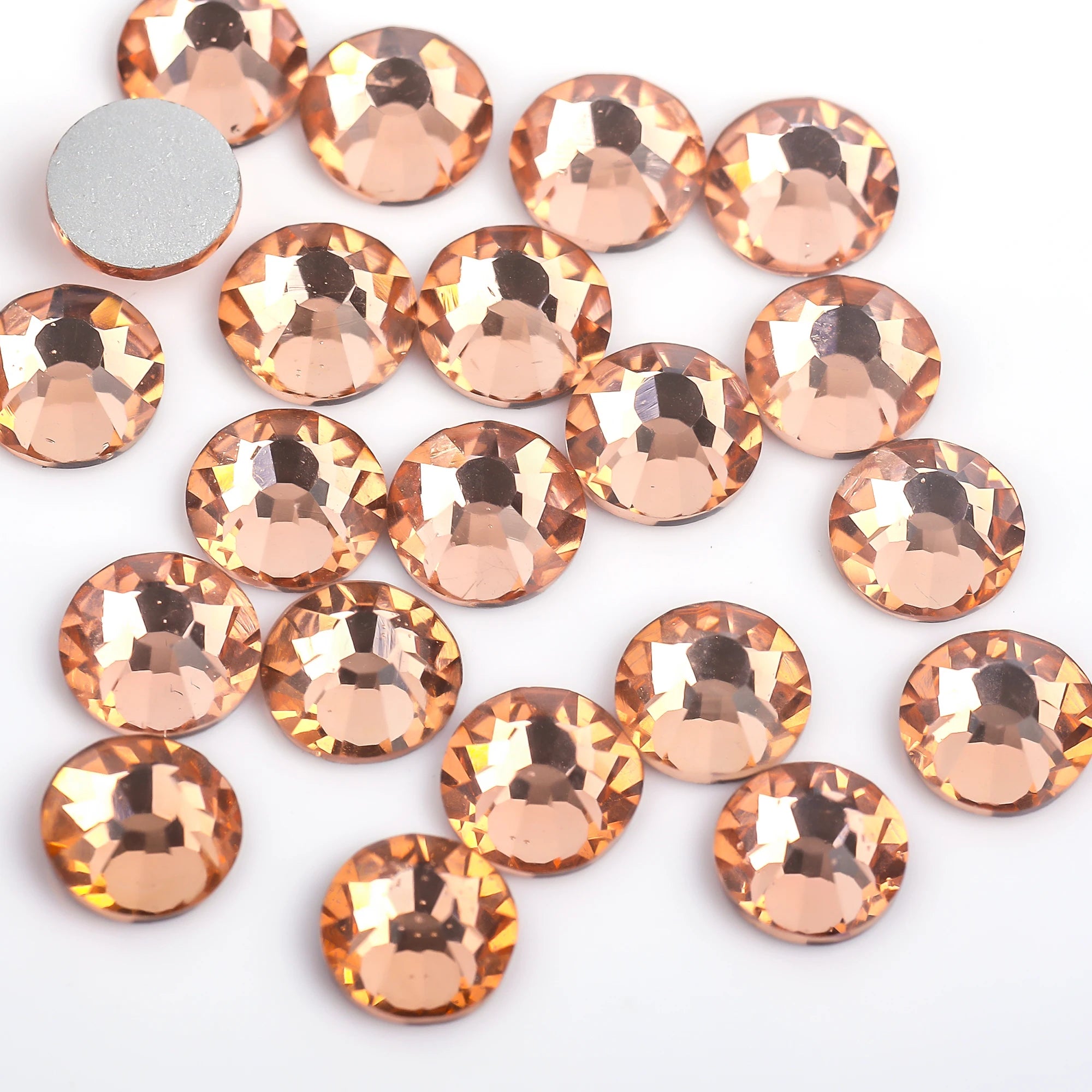 Light Pink/Rose /Fuchsia /Siam Glass 3D Nail Art Rhinestones SS3~SS34 Crystal Nails Non HotFix Decorations