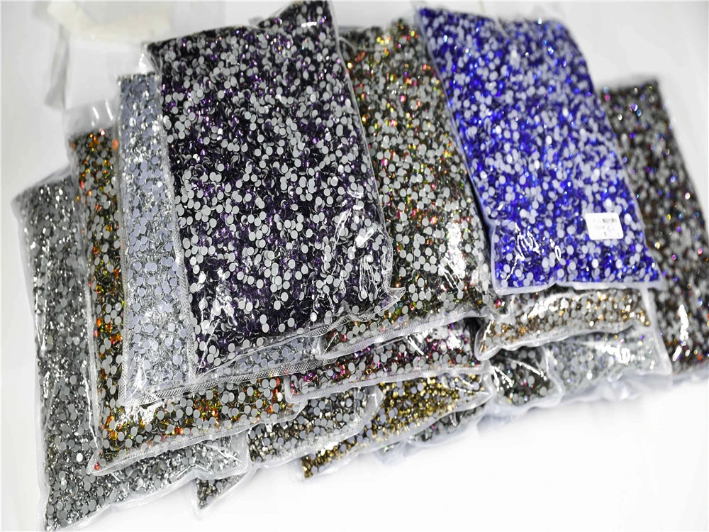 SS6-SS30 Bulk Bag 42 Colors Wholesale Top Quality Better DMC Hotfix Rhinestones Crystal Hot Fix Rhinestone Garment