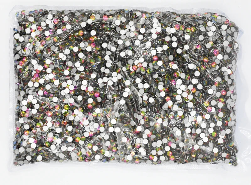 100Gross Big  Package White/Pink/Green/Blue/Opal Flatback Crystal AB Non hotfix Rhinestones AB Strass for Nail Art Decorations