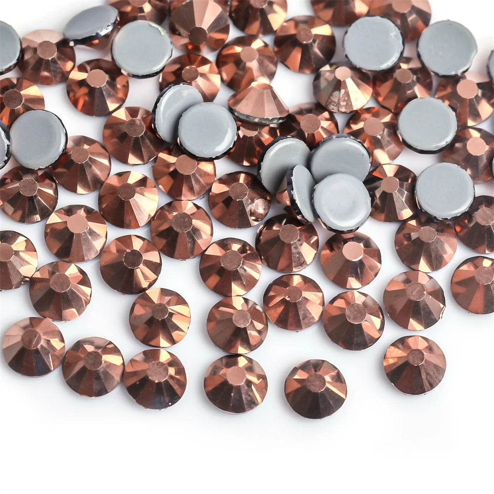 SS6-SS30 40Colors Crystal AB Better DMC Hot Fix Rhinestones,Glass Strass Hotfix Iron On Rhinestones Sewing & Fabric Decorations