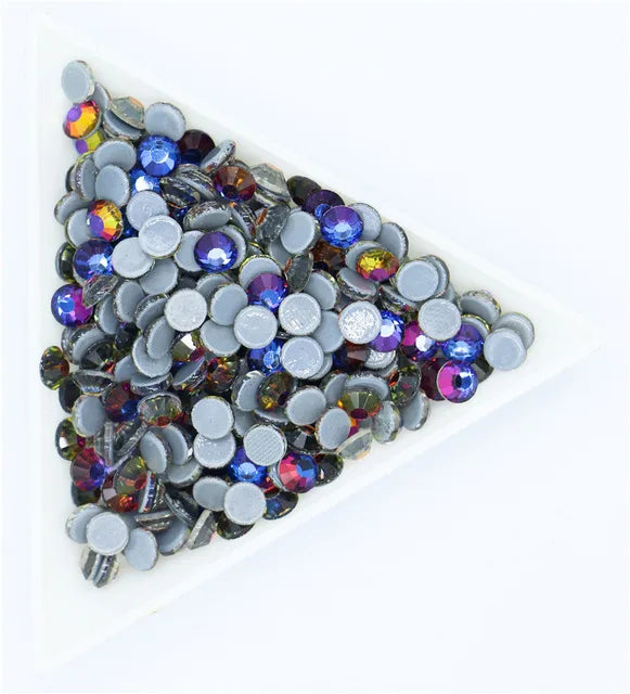 ss3,ss4,ss8,ss12,ss34 Hot fix Rhinestone Glitter Strass Flatback Glass Crystal Hotfix stones Iron on Rhinestones For Garment
